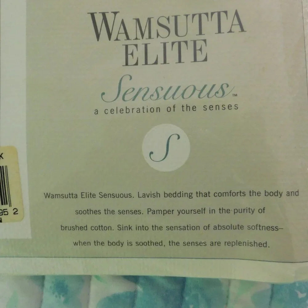 NEW Wamsutta Elite Sensuous Ivory Twin‎ Flat Sheet 250 TC Brushed Cotton Milk